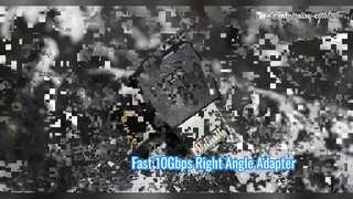 Adaptor 90 Derajat Tipe E ke USB A Kecepatan 10Gbps