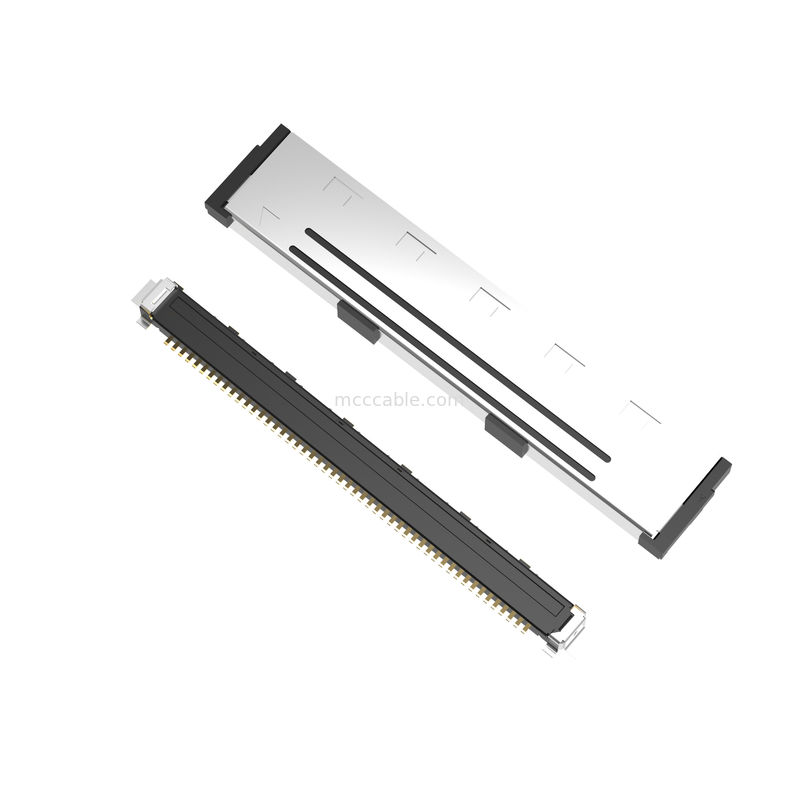 50P Lvds Micro Coax Kabel 20437-050T-01 0,5 mm pitch, Konektor mikro-koaksial tipe pasang vertikal