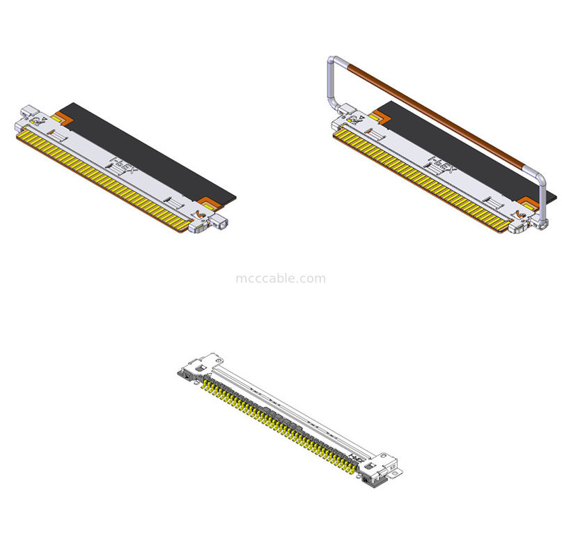 Lvds Kabel VSF 20645-040T-01 40P 0.5mm Pitch Untuk Koneksi Tampilan Kristal Cair