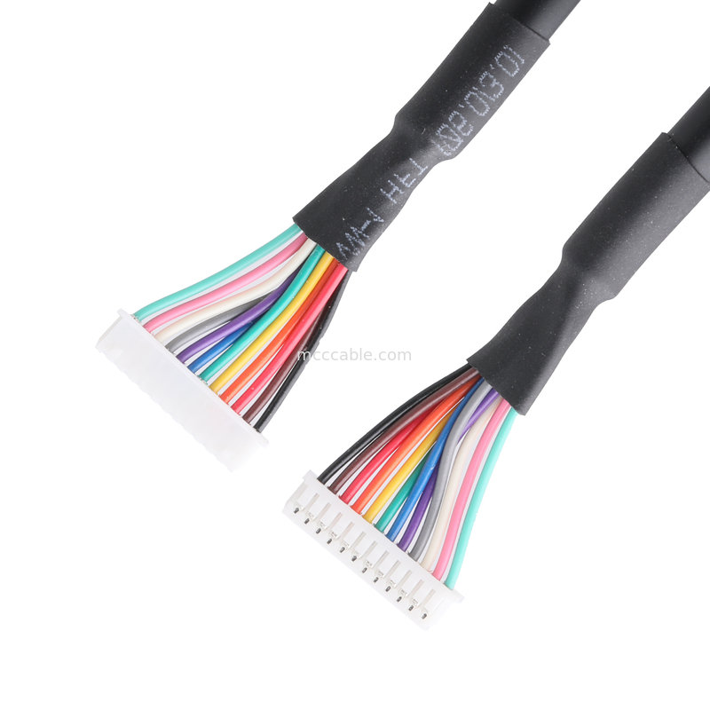 MX1.25-12P Lvds Kabel Himpunan HSGWP/N 1025-H-12P-N-HF UL20276 28AWG*12C OD 5.5mm