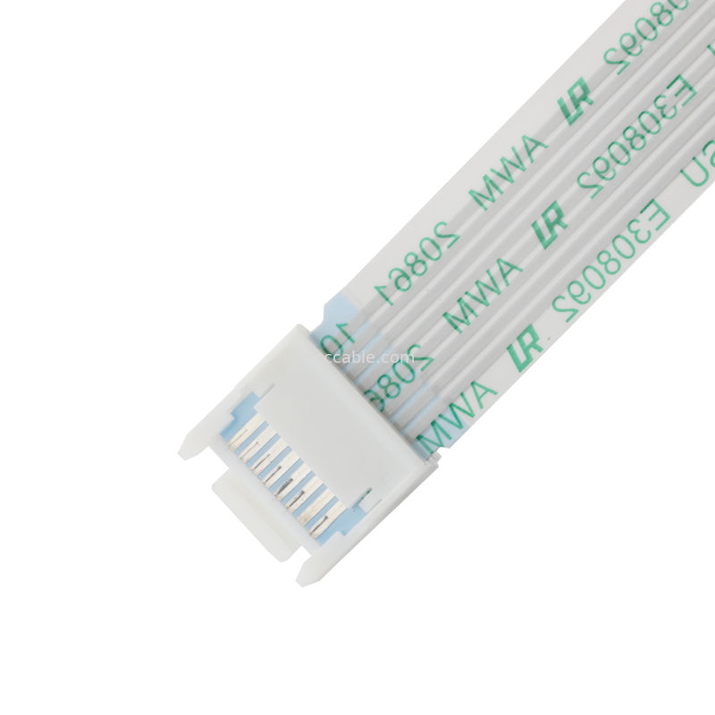 ROHS FFP/FPC 6Pin Putih IS100-L08T-C46-C Untuk HS100-L08N-N62 Hitam Pitch 1.0mm OEM/ODM