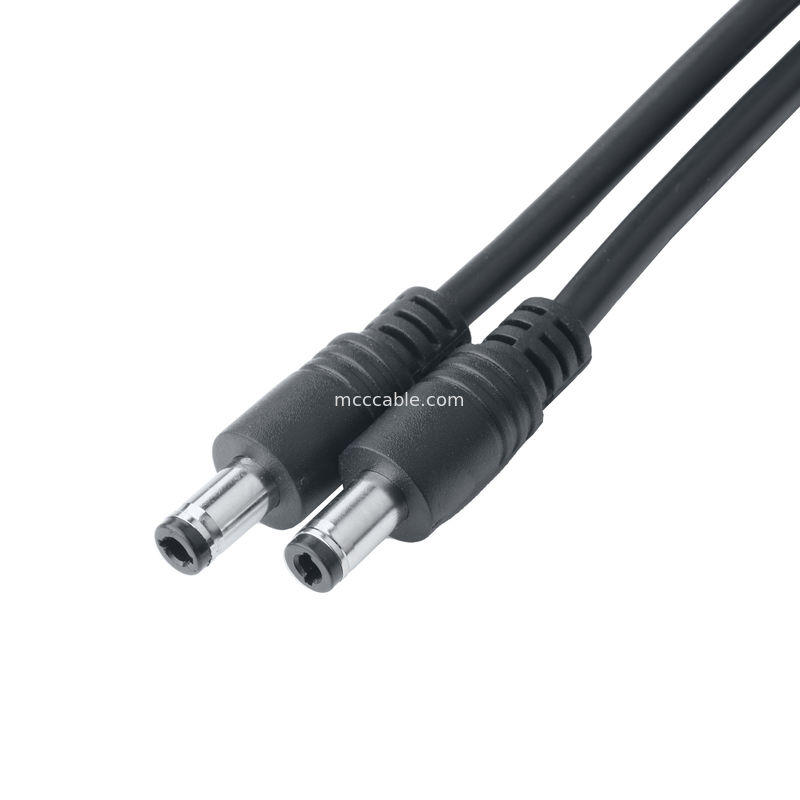 Kabel Connector 1-1971905-4 HSG*1PCS AND To DC Plug 2.5*5.5mm Solder Type PVC Pencetakan Penampilan