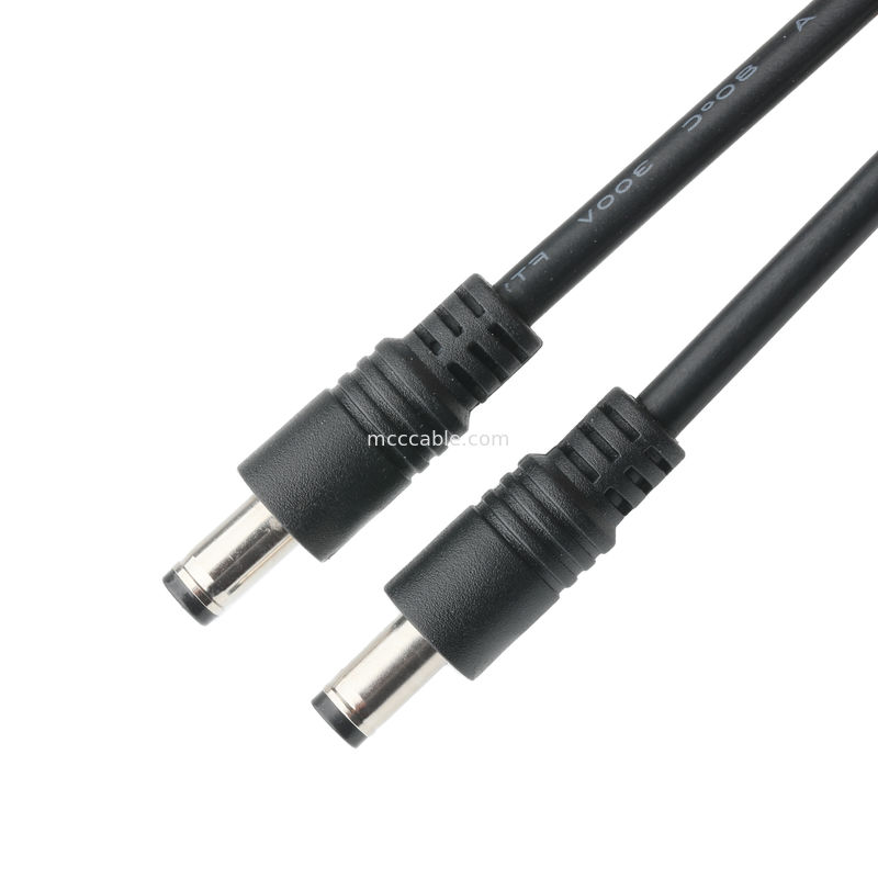 Kabel Connector 1-1971905-4 HSG*1PCS AND To DC Plug 2.5*5.5mm Solder Type PVC Pencetakan Penampilan