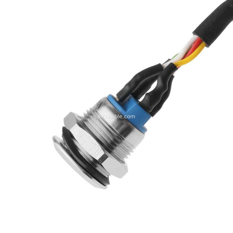 PUSHBUTTON LED putih M12 IP65/IP67 untuk HSG MAN 43025-0400 Pitch 3.0mm MX Power Switch Activator