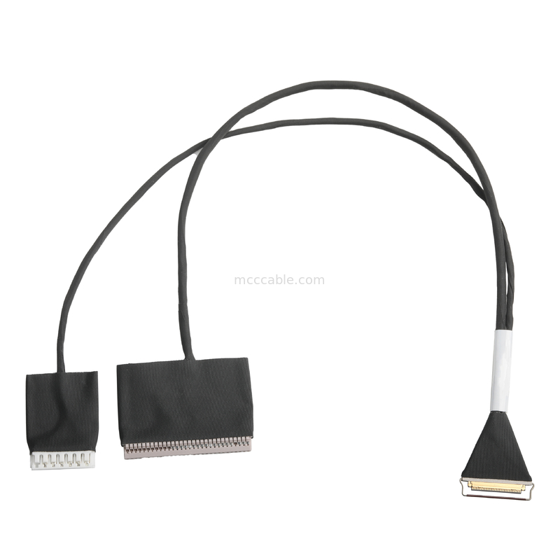 Micro Coaxial 20453-230T Untuk DF14-30P Dan JST EH-7P 30P Kabel Majelis 0.5mm Pitch OEM / ODM