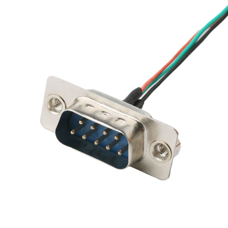 DB 9P LVDS kabel perakitan D-SUB-9P Pria Solder untuk MX1.25mm 4Pin Wire Connector OEM / ODM