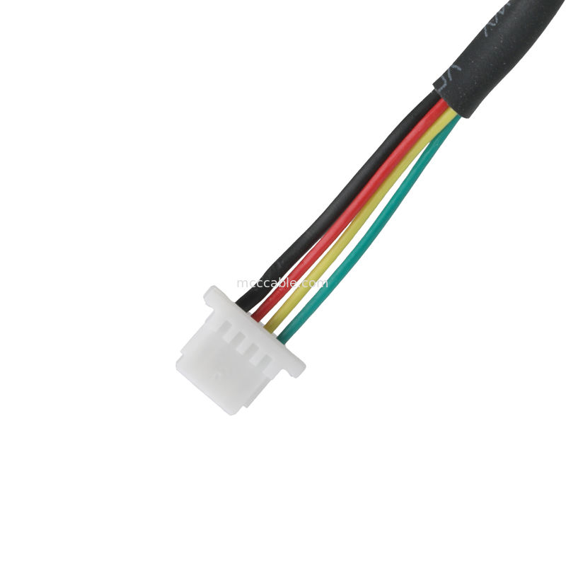 3.5mm 4Pin Heaphone Earphone Plug MALE ke JST SHR-04V-S-B Kabel konektor perakitan OEM / ODM