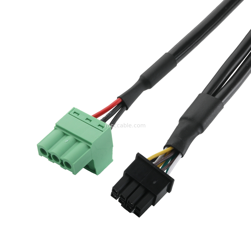 Konektor Kabel Industri yang disesuaikan DB-15P Wanita ke HSG 43025-0800 pitch 3.0mm dan 691352710003 pitch 5.8mm