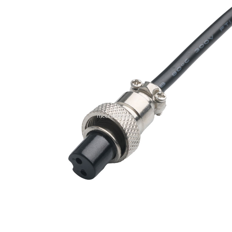 CLEAR PVC 30P D-SUB FEMALE untuk GX12 M12-2P konektor Konektor Custom Kabel Majelis OEM / ODM