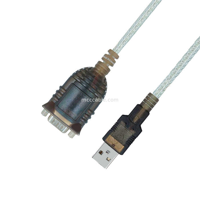 PL2303GT RS232 kabel serial usb ke DB9 pin jantan COM kabel serial USB mendukung OEM / ODM