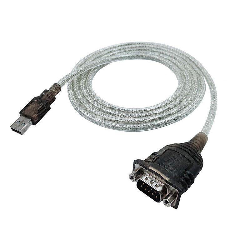 PL2303GT RS232 kabel serial usb ke DB9 pin jantan COM kabel serial USB mendukung OEM / ODM