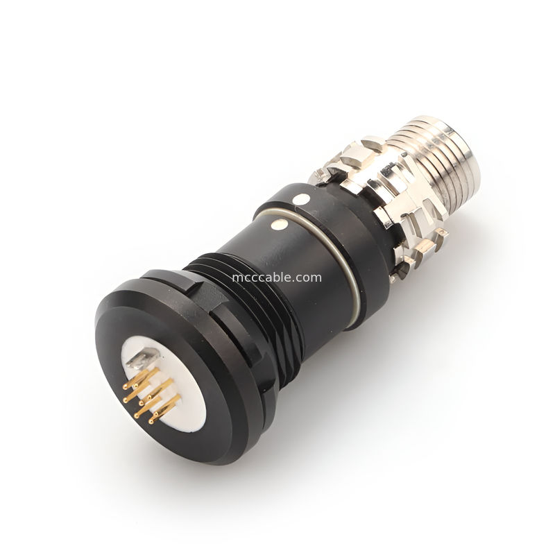 Industrial Waterproof Circular Connector X Series 8P Female Military Connector - Pengiriman data berkecepatan tinggi