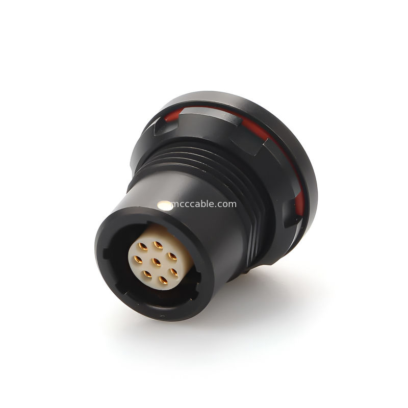 Industrial Waterproof Circular Connector X Series 8P Female Military Connector - Pengiriman data berkecepatan tinggi