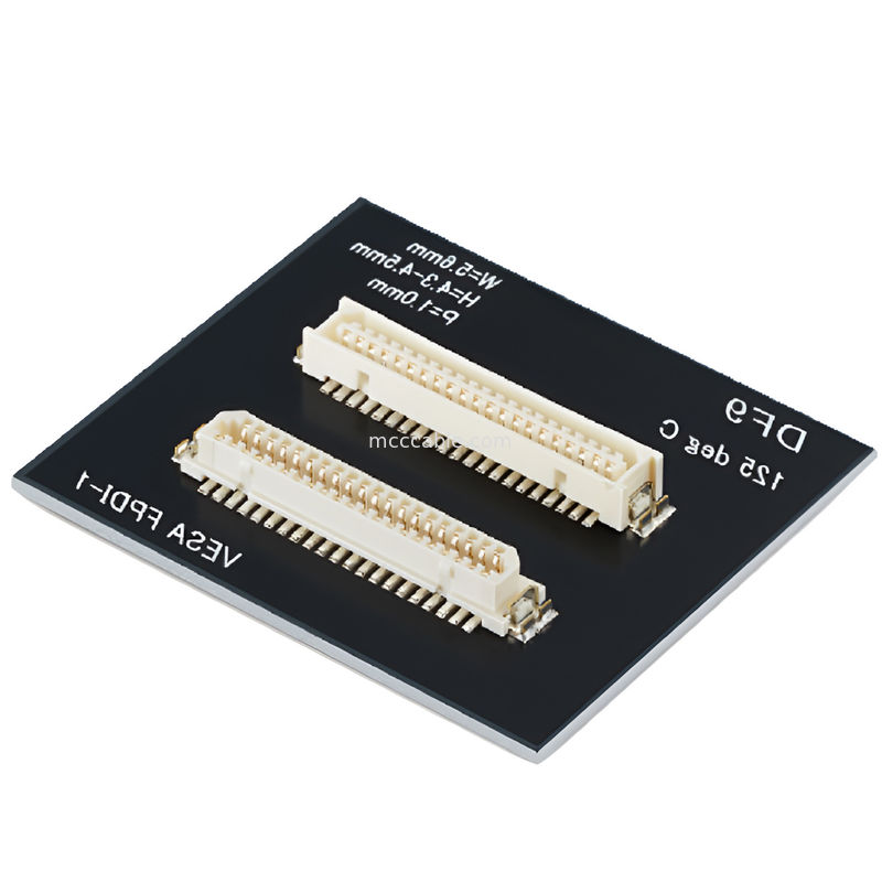 DF9 41P Industri Grade Medical Wire Harness  DF9 41 Pin Screen Display Kabel Wanita Hot Press Flat Connect