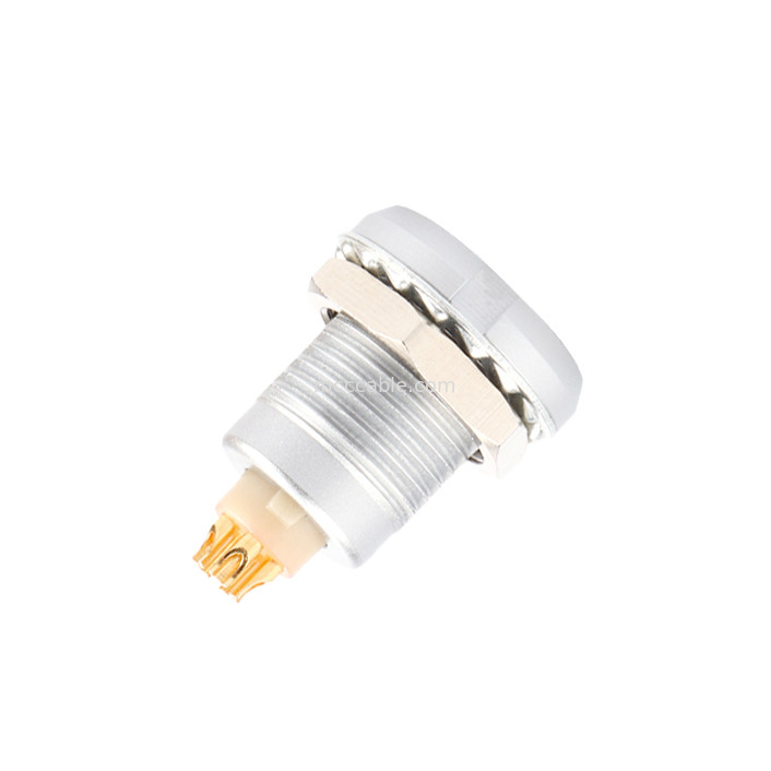 Industrial Waterproof Connector B Series Z2 5Pin Double Nut Welding Printed Circuit Board Pin Core (Lurus Dan Sudut)