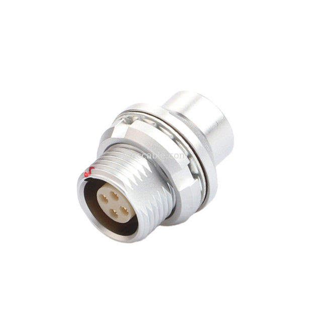 Industrial Circular Connector B Series Z13 4Pin Female Connector External Fixed Vacuum Sealed Socket