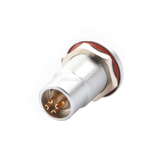 Konektor tahan air melingkar B Seri Z7 4P Wanita vakum disegel soket tahan air, soket nut tetap tetap IP68