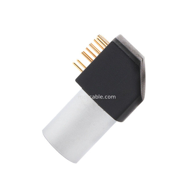 Internal Circular Connector B Series Z11 8Pin Angled Grounding Solder Fixed Socket 90° Angular Socket Untuk Circuit Board