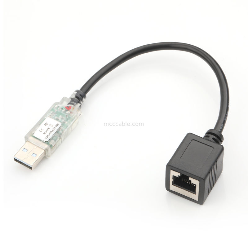 USB RS422 ke RJ45 8P8C Kabel Debug Adaptor Jaringan Industri WB-1800-BT