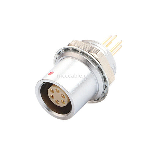 Push-pull konektor penguncian diri Kontrol industri lingkaran B Seri Z6 Konektor 6-pin Wanita ke 6-pin Sensor sinyal