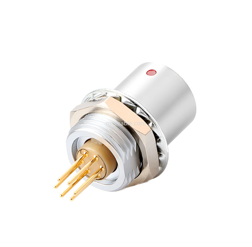 Push-pull konektor penguncian diri Kontrol industri lingkaran B Seri Z6 Konektor 6-pin Wanita ke 6-pin Sensor sinyal