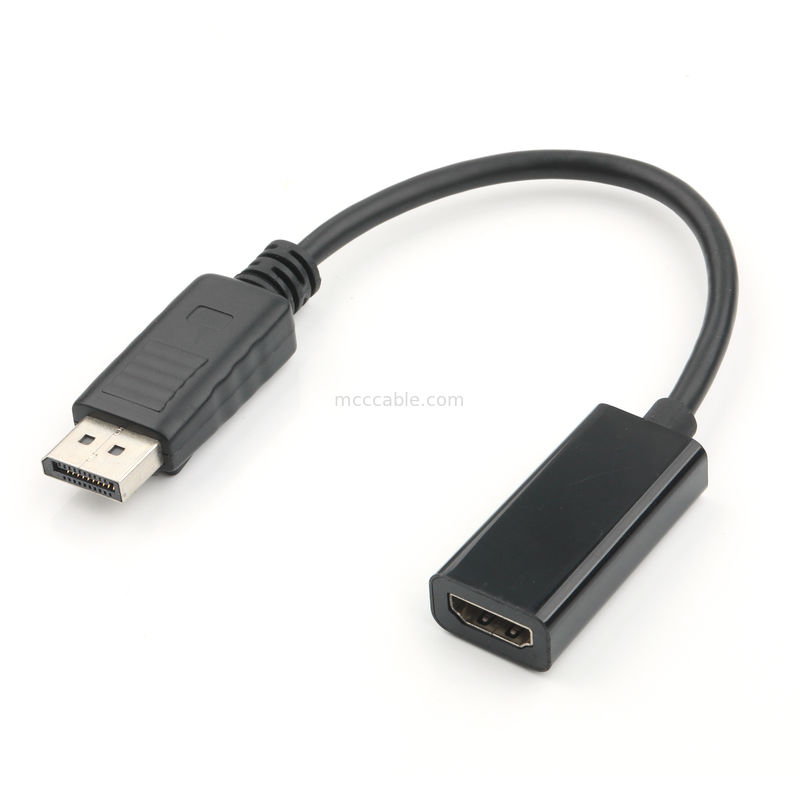 Adaptor DP laki-laki ke HDMI perempuan Transmisi sinyal industri HD, mendukung 4K 8K