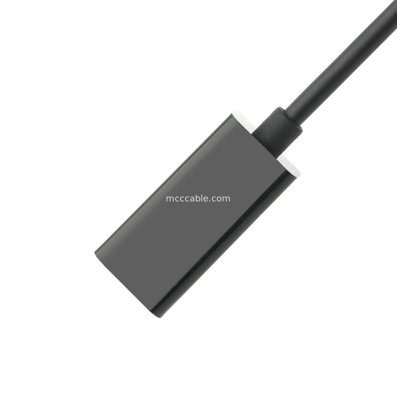 Adaptor DP laki-laki ke HDMI perempuan Transmisi sinyal industri HD, mendukung 4K 8K