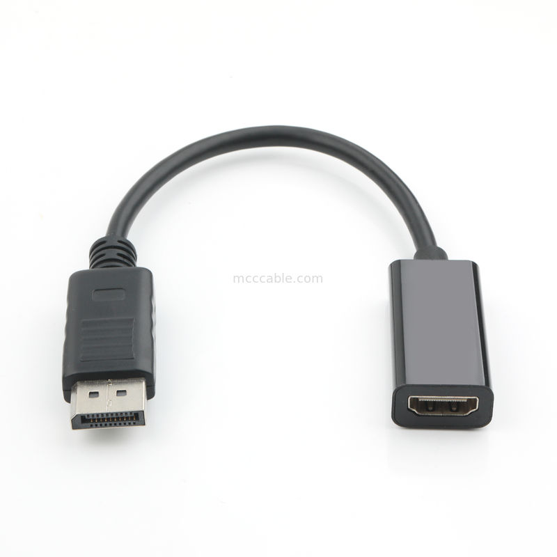 Adaptor DP laki-laki ke HDMI perempuan Transmisi sinyal industri HD, mendukung 4K 8K