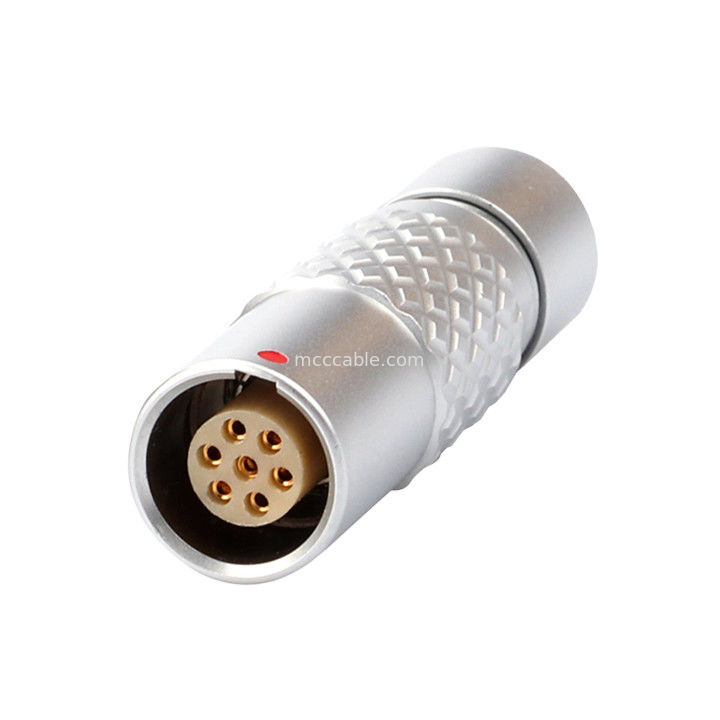 7Pin Z4 B Series Lingkaran Waterproof Connector Floating Socket Aman sistem push-pull self-locking