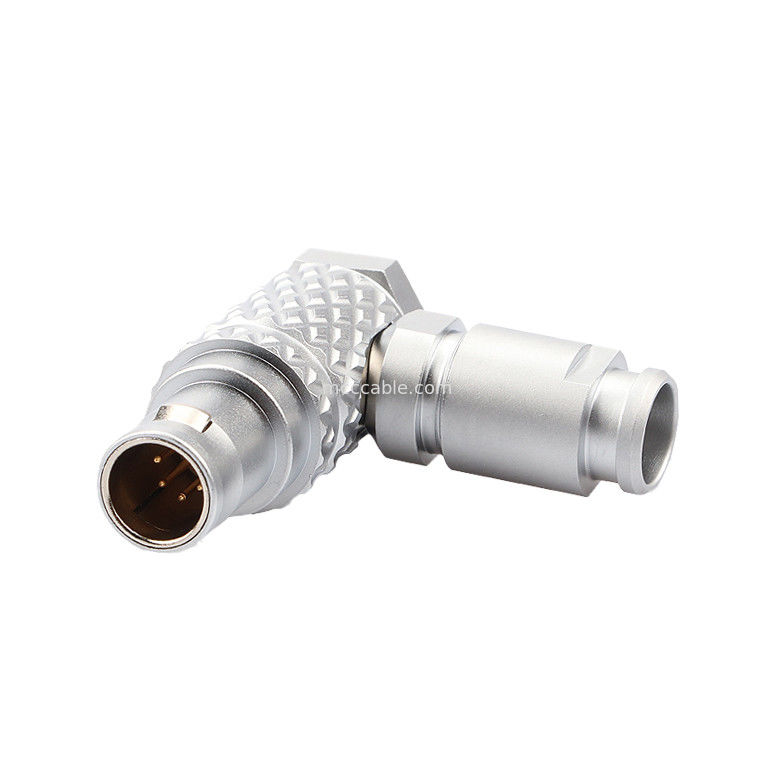90° Angle Plug T3 5Pin B Series Lingkaran Push-Pull Self-locking Connector Untuk Kontrol Industri