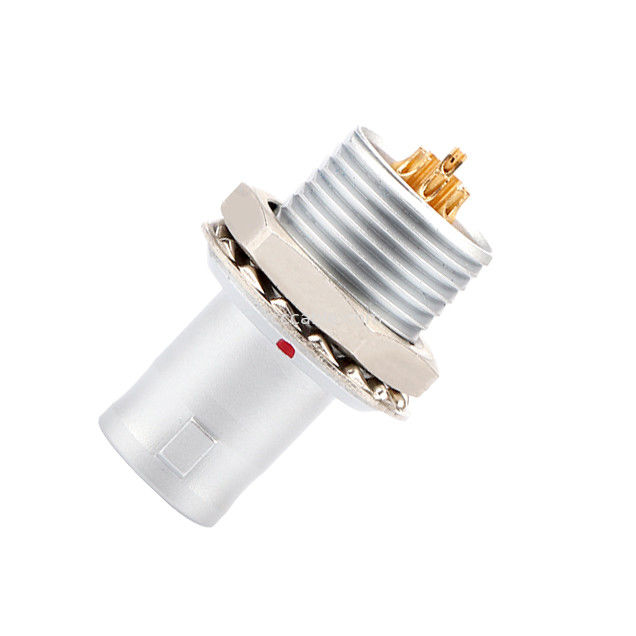 Push-pull self-locking T2 8Pin panel konektor melingkar steker tetap tanpa perangkat penguncian solusi industri