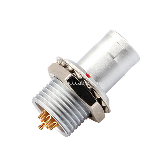 Push-pull self-locking T2 8Pin panel konektor melingkar steker tetap tanpa perangkat penguncian solusi industri