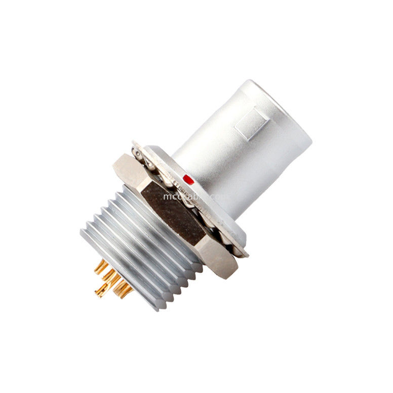 Push-pull self-locking T2 8Pin panel konektor melingkar steker tetap tanpa perangkat penguncian solusi industri