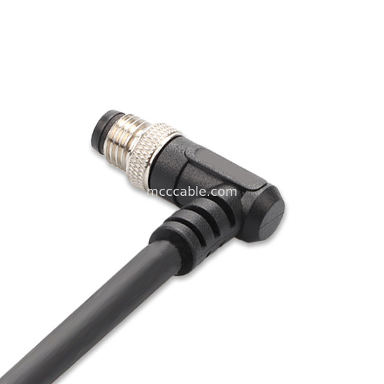 Konektor Industri M8 Injeksi Cetakan Lingkaran Waterproof Konektor Pria Wanita 6 Pin