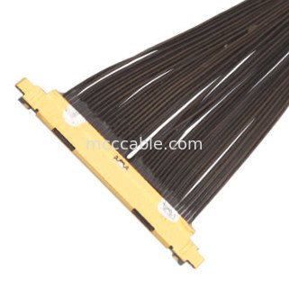 40P UL11130 46AWG Micro Coaxial Cable Assembly 20531-040t-02 IDC Membentuk OEM/ODM