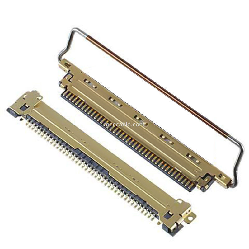 20453 20454 20455-240T A40E-76 2574 2576-0402 Kabel koaksial 0,4 mm pitch Jenis perkawinan horizontal mikro-koaksial