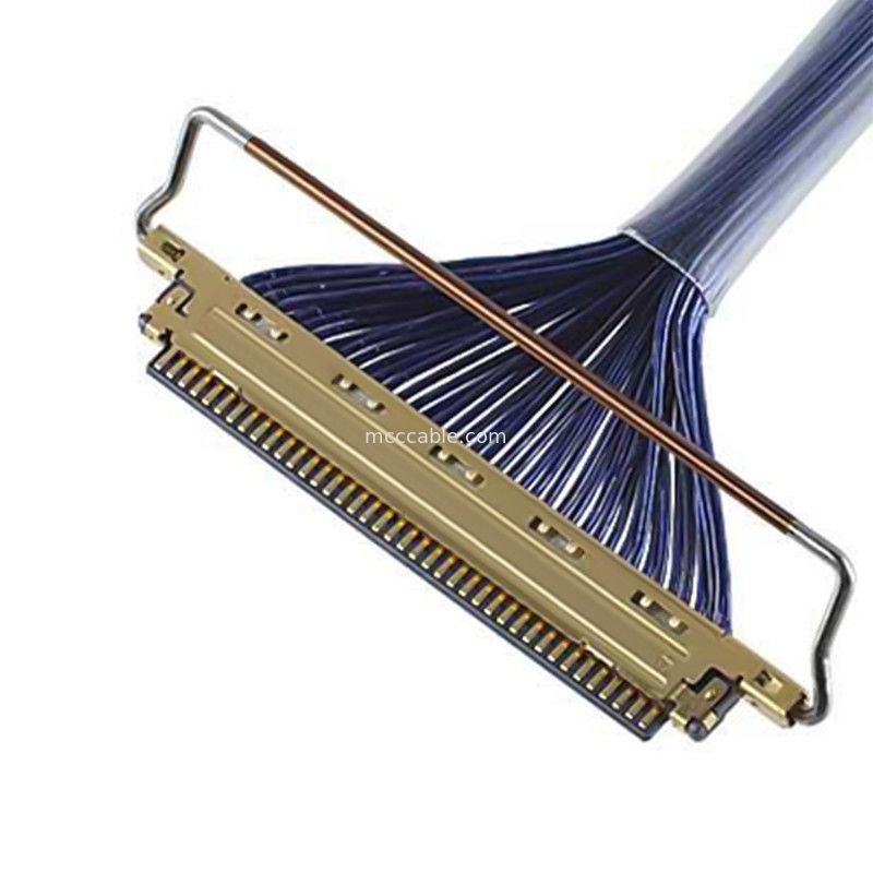 20453 20454 20455-240T A40E-76 2574 2576-0402 Kabel koaksial 0,4 mm pitch Jenis perkawinan horizontal mikro-koaksial