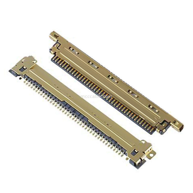 20453 20454 20455-240T A40E-76 2574 2576-0402 Kabel koaksial 0,4 mm pitch Jenis perkawinan horizontal mikro-koaksial