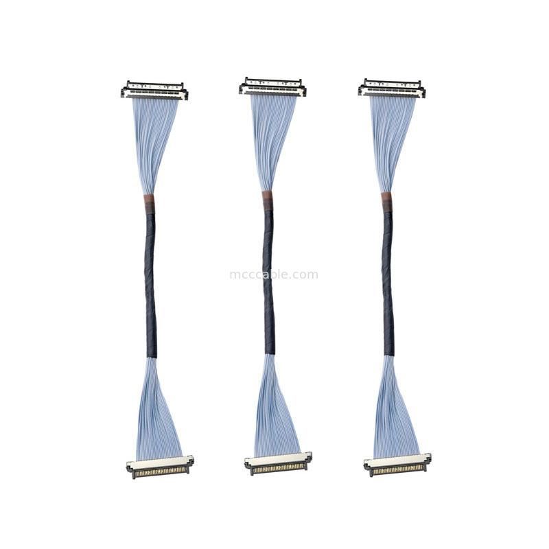 Kabel Koaksial Mikro USL20-30SS-015B 0.4mm Siap-Masa Depan Konektor untuk Kamera Komputasi Tepi AI