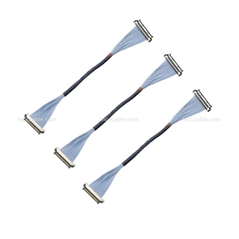 Kabel Koaksial Mikro USL20-30SS-018C Kelas Profesional 0.4mm Konektor untuk Kamera Tubuh Polisi & Kamera Dasbor