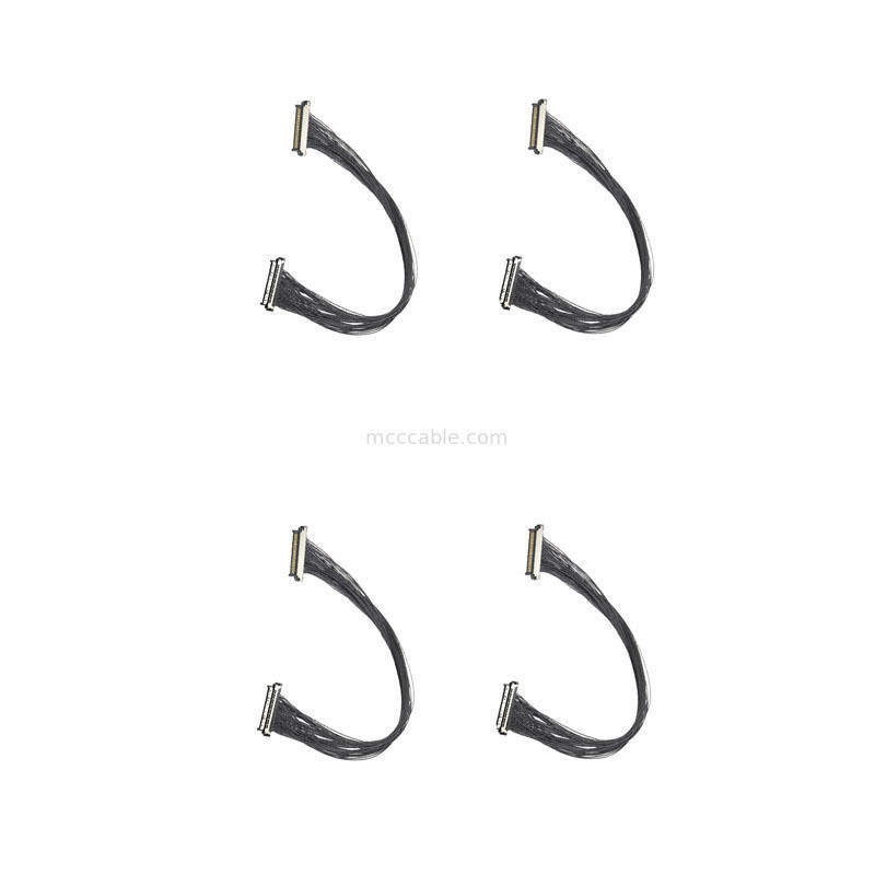 Kabel Koaksial Mikro 0.4mm USL20-30SS-035C Eksklusif untuk Desain Kamera Khusus dengan Jumlah Pin yang Dapat Disesuaikan