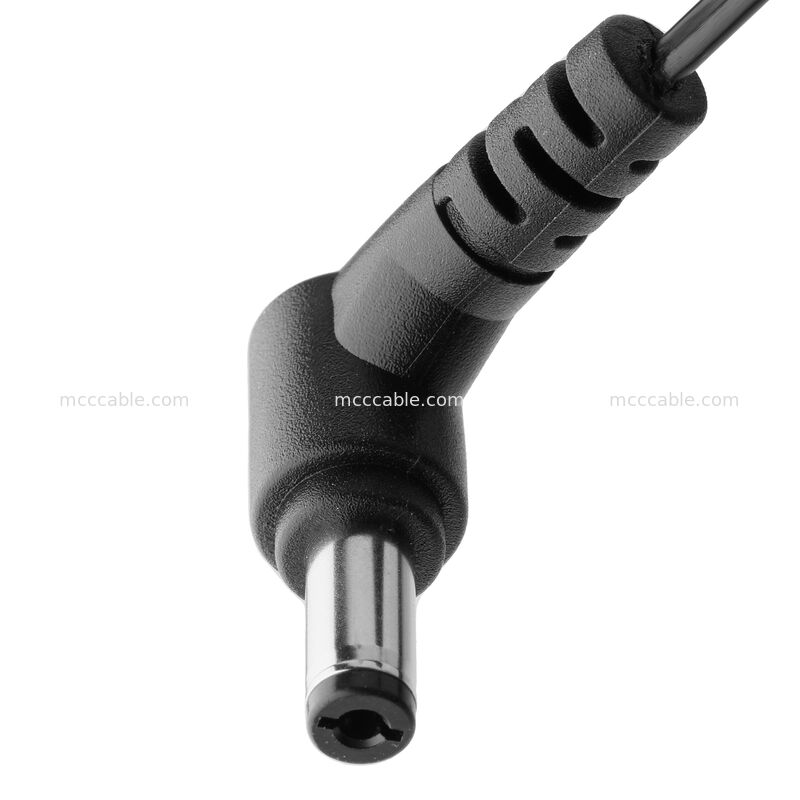 90 derajat DC Plug 2.1x5.5mm ke 2-Pin Kabel Majelis - UL2648 24AWG