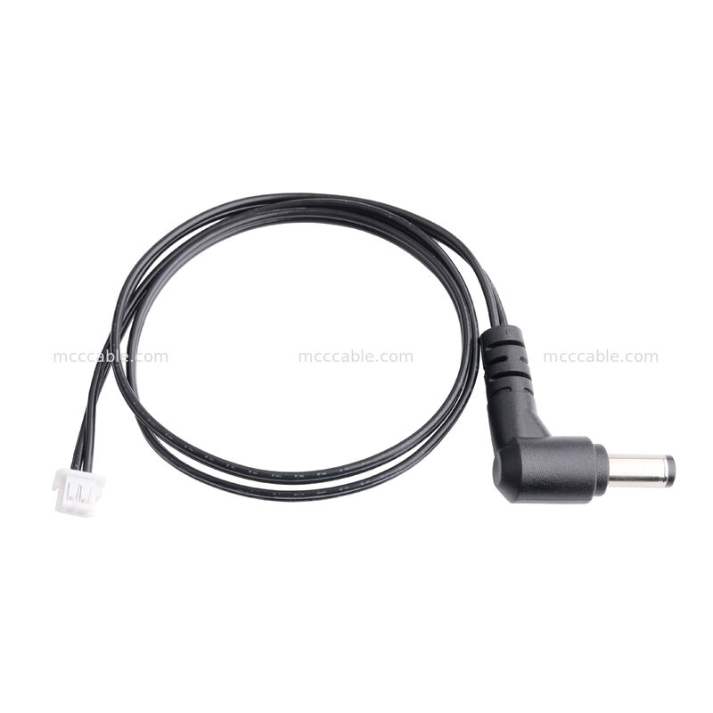 90 derajat DC Plug 2.1x5.5mm ke 2-Pin Kabel Majelis - UL2648 24AWG