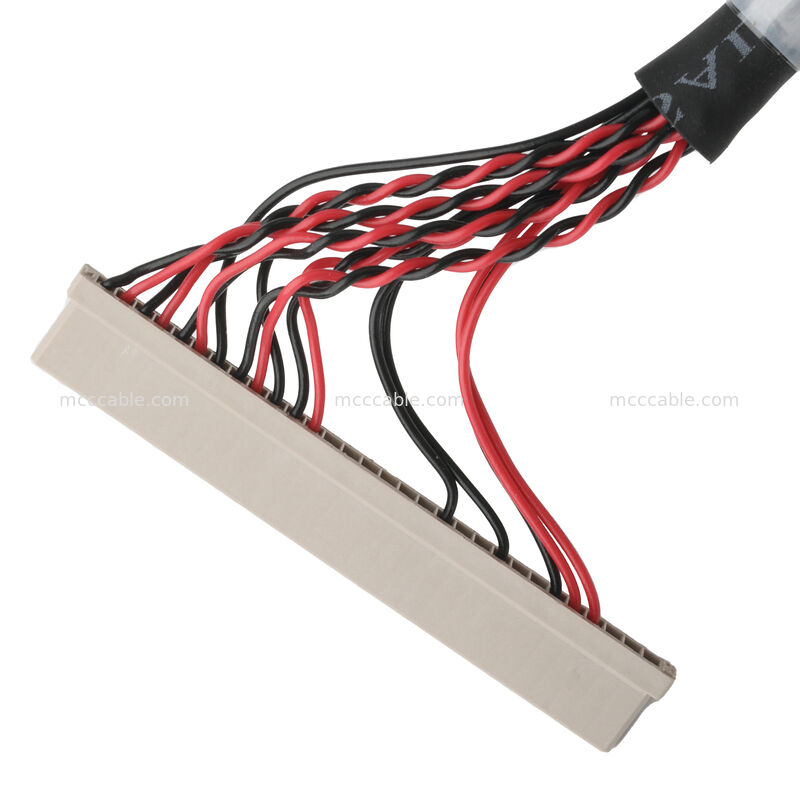 Rakitan Kabel LVDS Pitch 1.0mm hingga 1.25mm - Koneksi Tampilan LCD UL1571 28AWG