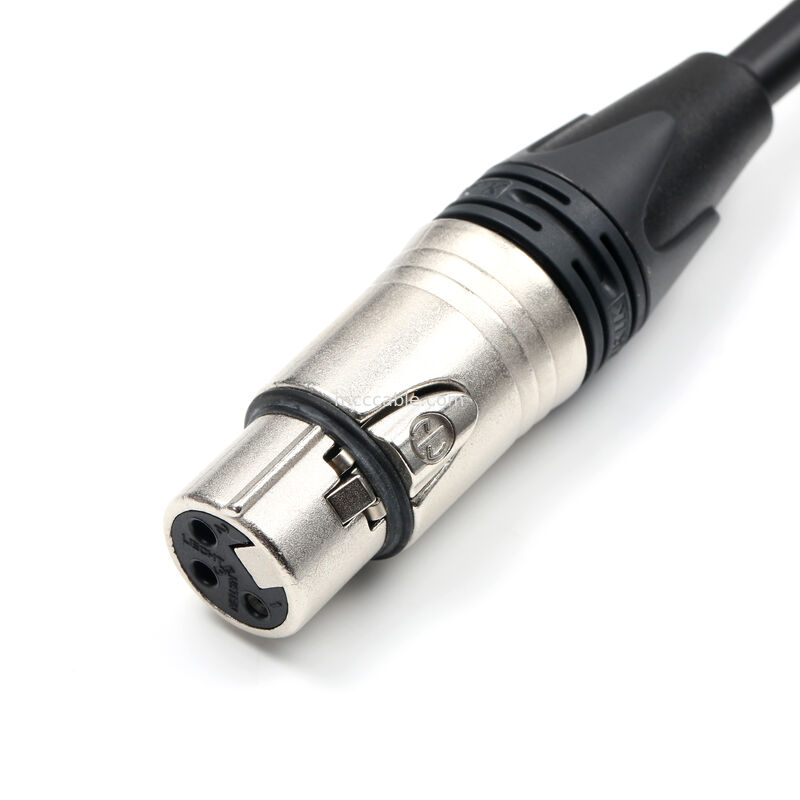 Custom XLR 3-Pin Wanita untuk Molex 51163-0300 Kabel perakitan Neutrik NC3FXX 20AWG UL2464