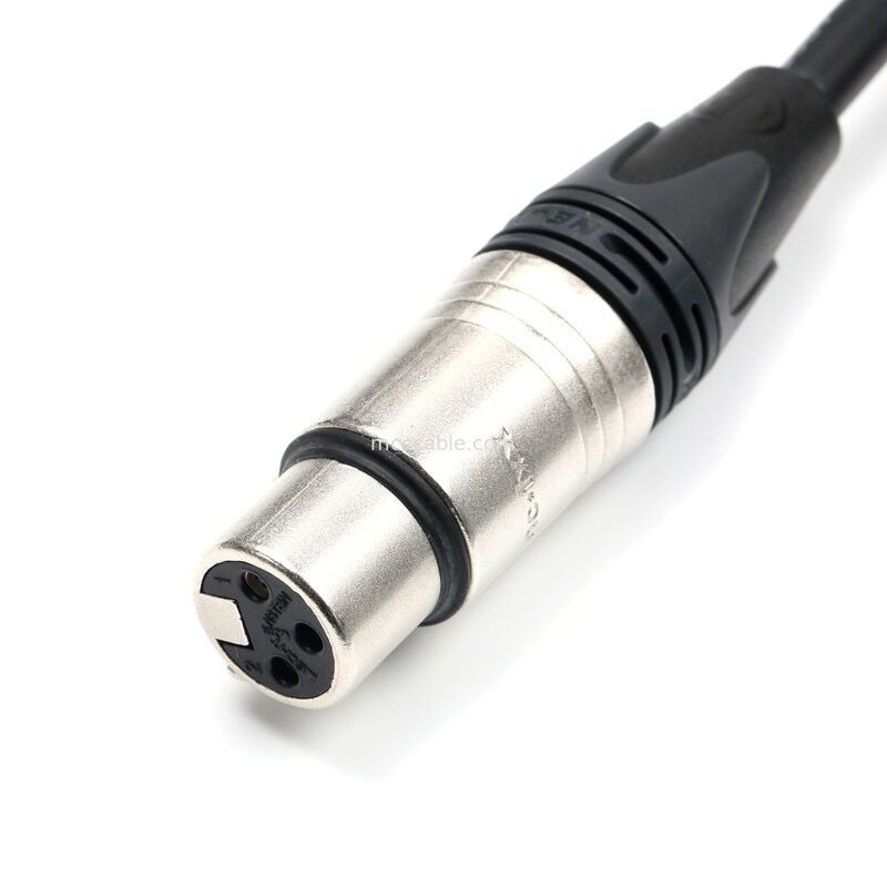 Custom XLR 3-Pin Wanita untuk Molex 51163-0300 Kabel perakitan Neutrik NC3FXX 20AWG UL2464