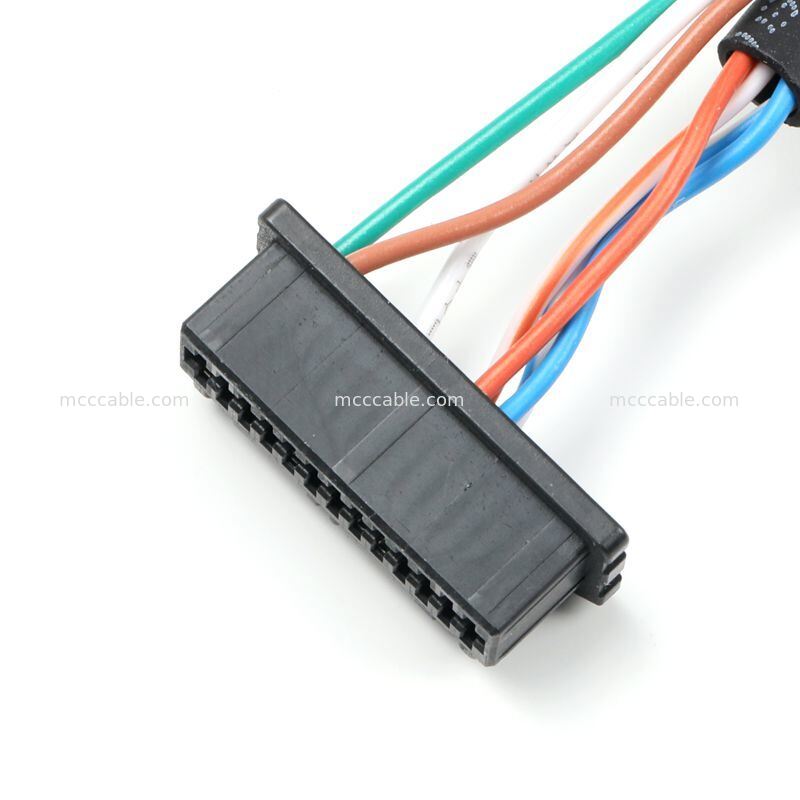 Custom Samtec ACRK-12 Lingkaran untuk Molex Micro-Lock 26-Pin Kabel Majelis CAT6A