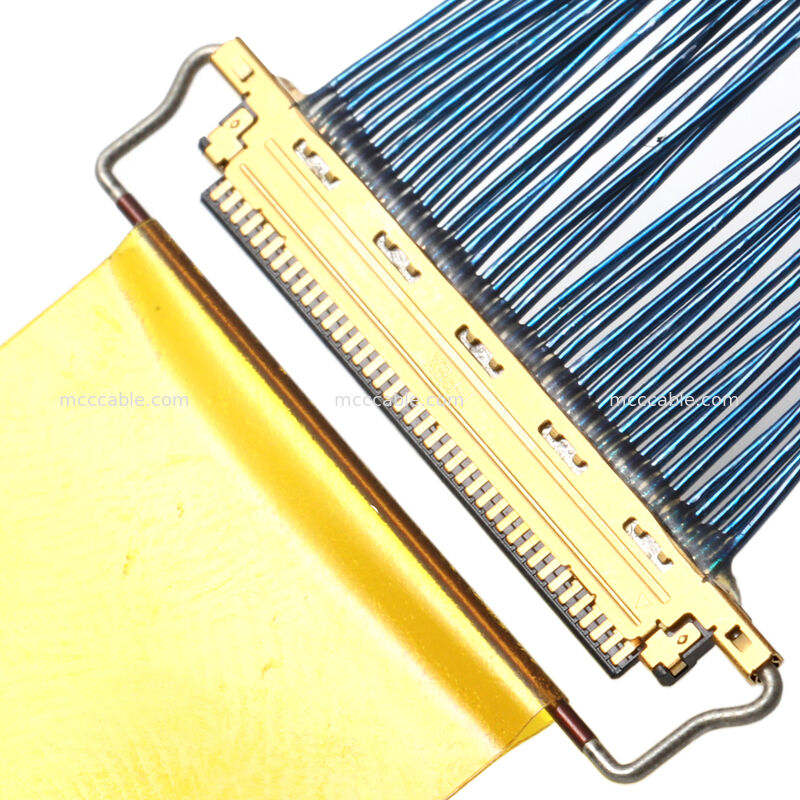 Rakitan Kabel Koaksial Mikro dengan Konektor 20453-040T-01 – Interkoneksi Kecepatan Tinggi OEM Kustom