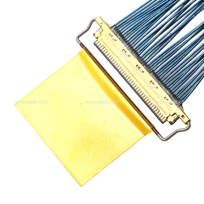 Rakitan Kabel Koaksial Mikro dengan Konektor 20453-040T-01 – Interkoneksi Kecepatan Tinggi OEM Kustom