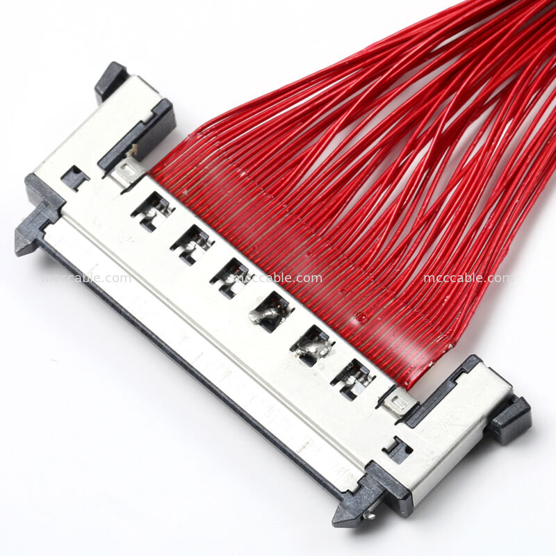 Micro Coaxial Cable Assembly dengan FI-RE51CL Connector   Custom OEM High-Speed Interconnect